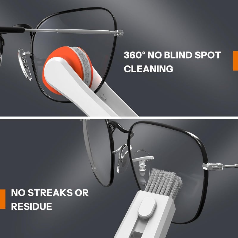 MAXSURE Glasses Cleaner Kit,Eyeglass Repair Kit- Eyeglass Cleaner |24H Anti Fog Lens Cleaner Spray| Microfiber Cleaning Cloth|3 in 1 Screwdriver| 6 Silicone Eyeglass Nose Pads with Screws| 2 Glasses Ear Grip - Image 3